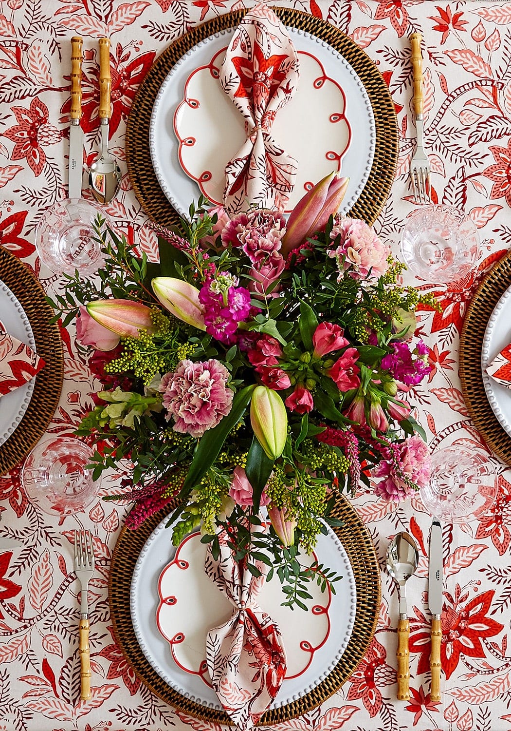 Bossa Nova Tablecloth - Red