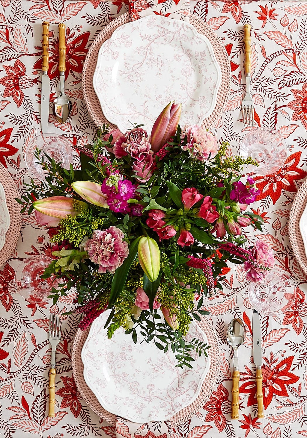 Bossa Nova Tablecloth - Red