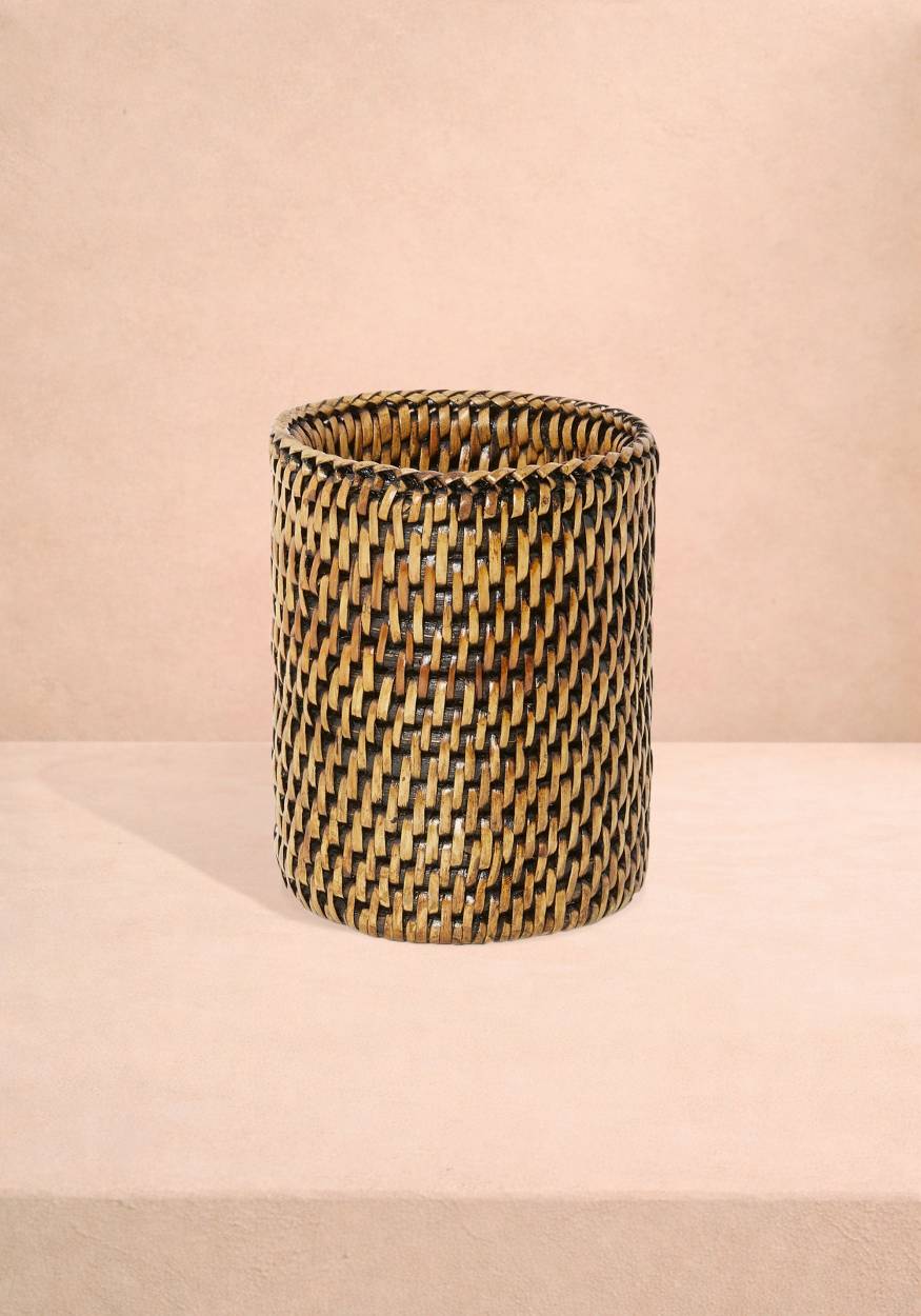 Savannah Pen Pot / Bottle Holder - Brown