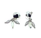 Bottone Stud Earrings – Sterling Silver & Freshwater Pearl