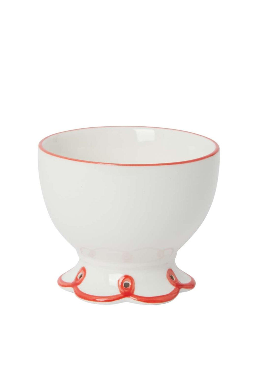Rosy Red Scalloped  Nibbles Bowl - Set of 4