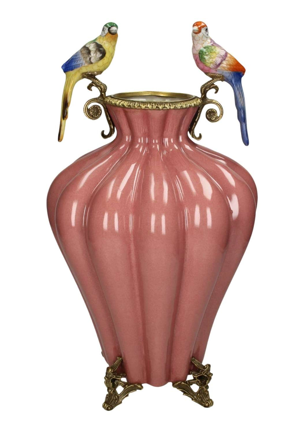 Bridgerton Regency Style Vase with Two Birds