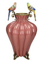 Bridgerton Regency Style Vase with Two Birds