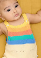 Bubble - Rainbow Stripe Knit Romper