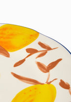 Buds in May — Hand-Painted Lunch Plates Inspired by Matisse Set of 4