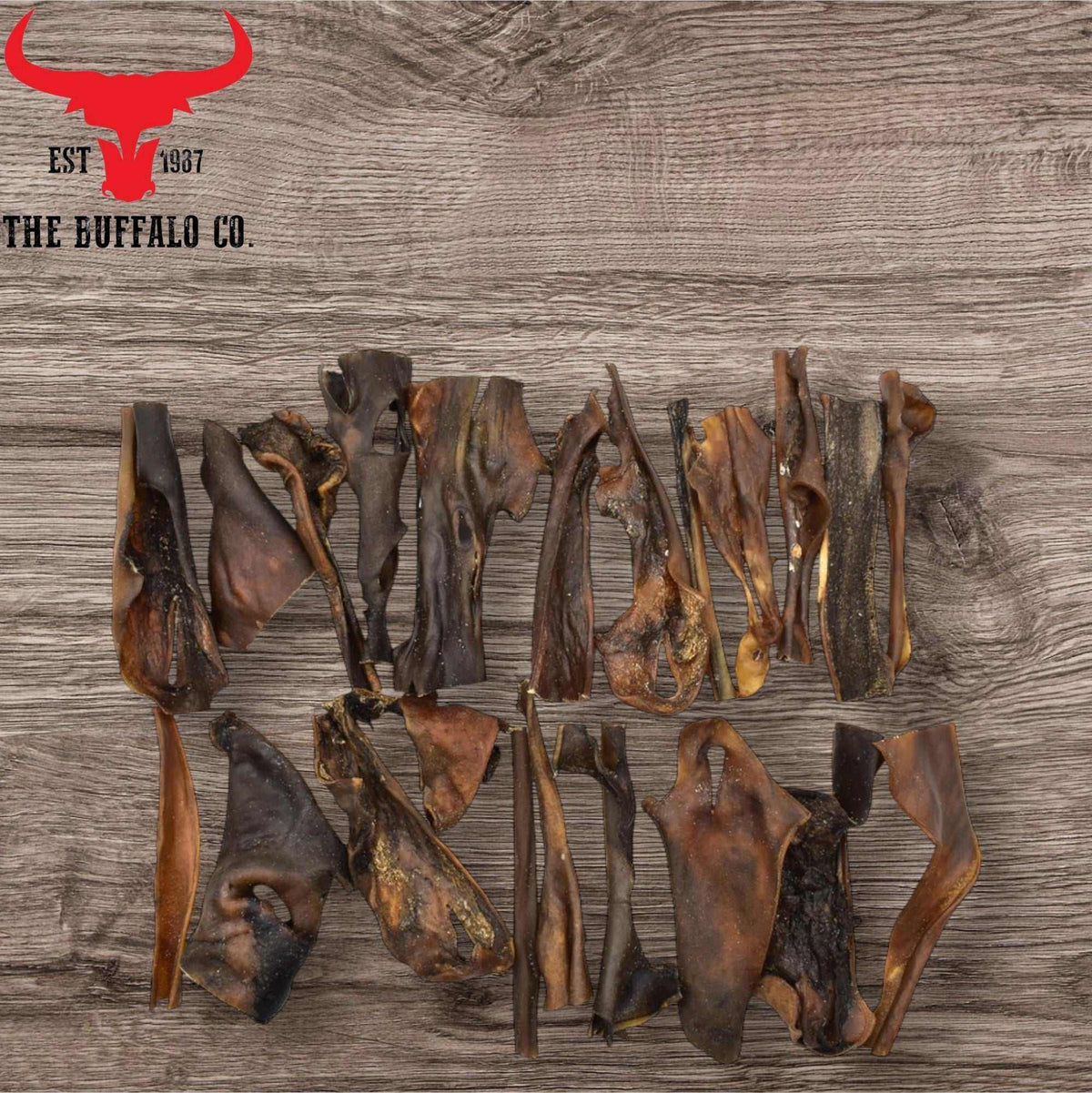 Buffalo Head Skin - Dog Treats - 1kg