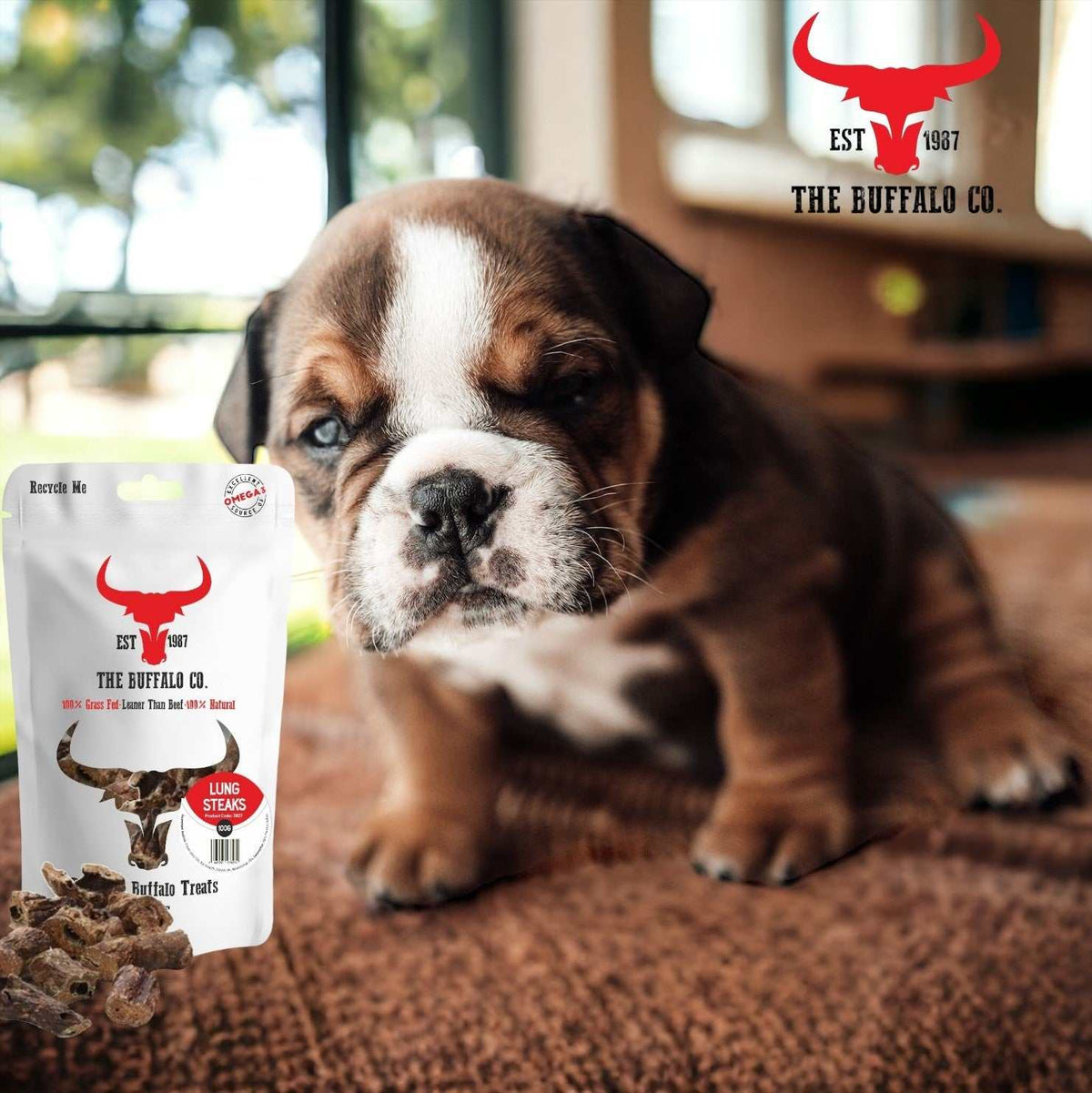 Buffalo Lung Steaks - Dog Treats