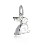 Bunny Rabbit Silver Charm