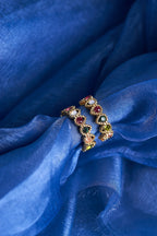 Baroque Bejewelled Gold Hoops