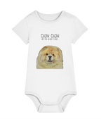 Cutest Little Pup: Fawn Chow Chow Baby Bodysuit!