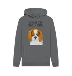 Crowned & Cozy: Sustainable Men's Hoodie Featuring Your Cavalier King (or Queen)