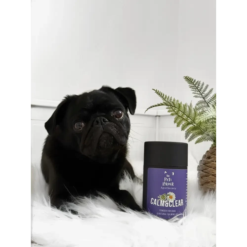 Dog Calming Supplement – Natural Herbal Powder for Anxiety Relief by The Pets Larder (calm-clear-natural-herbal-calming-supplement-for-dogs)