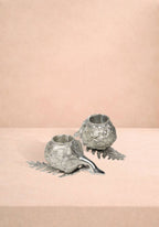 Pewter Artichoke Candleholder - Set of 2