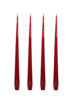 Aurora Medium Slender Taper Candles - Red