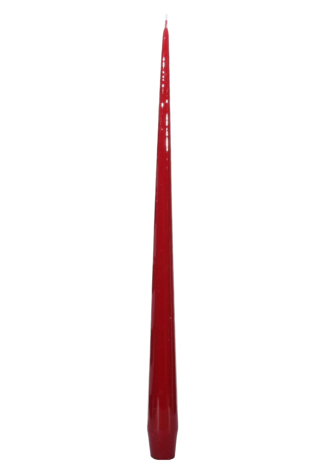 Aurora Medium Slender Taper Candles - Red