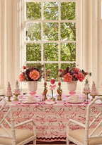 Dahlia Pink Petal Candleholder - Tole