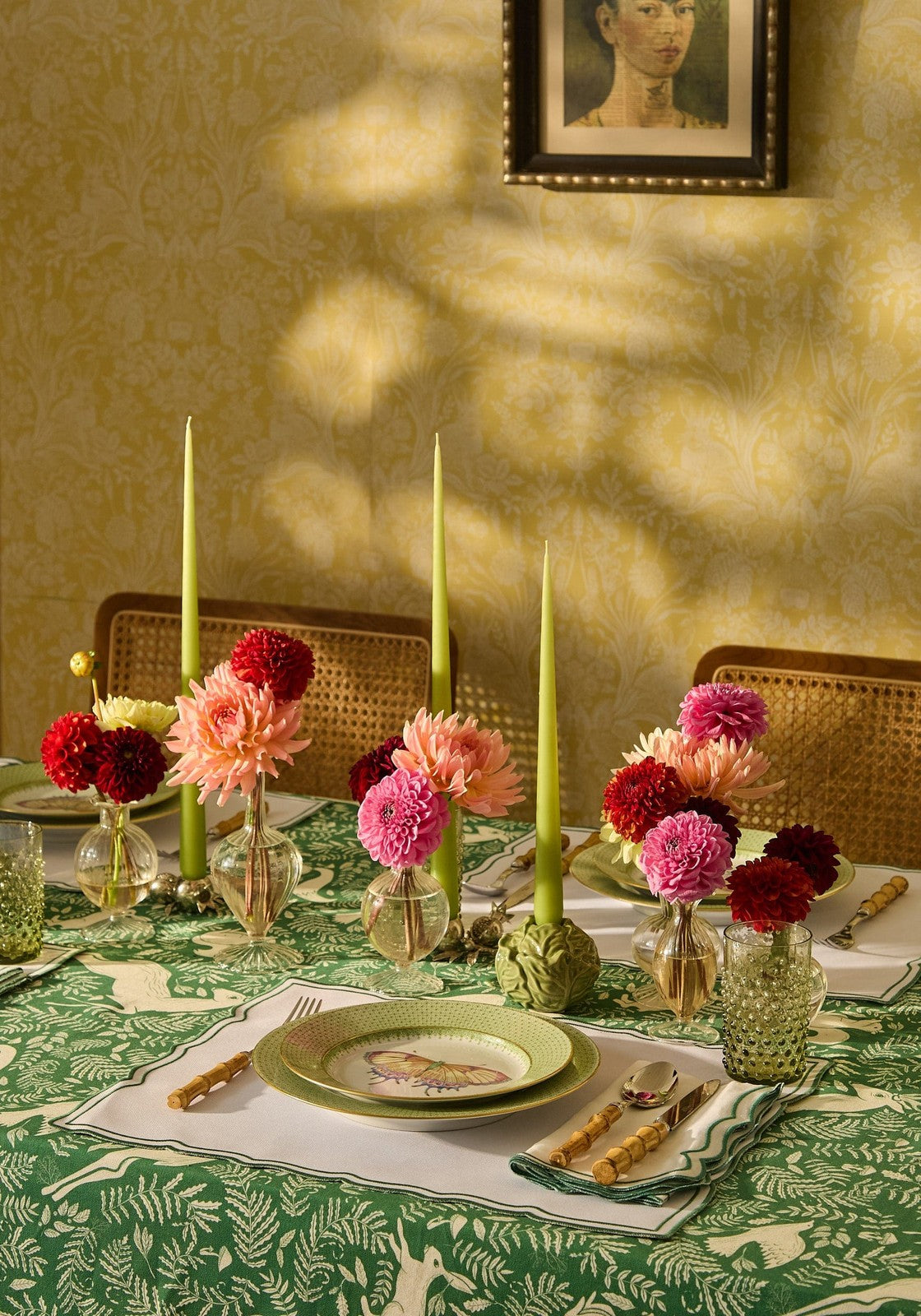 Green Cabbage Candle Holder