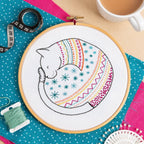 Cat Embroidery Kit for Beginners