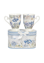 Celeste Blooming Garden Mugs x 2 In Gift Packaging