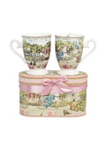 Celeste Countryside Picnic Mugs x 2 with Gift Box