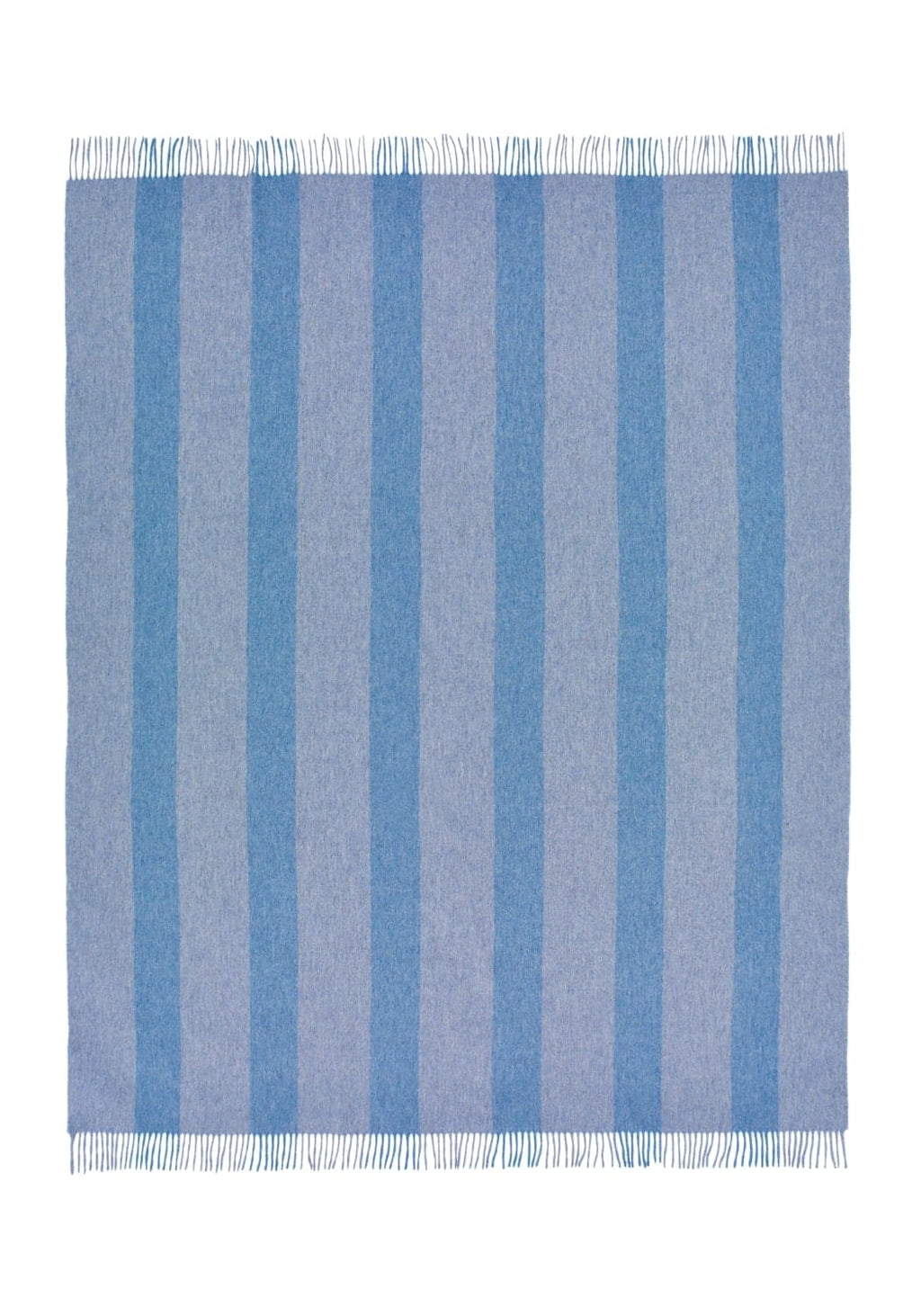 Charlotte's Soft Stripe Merino Wool Throw Blanket