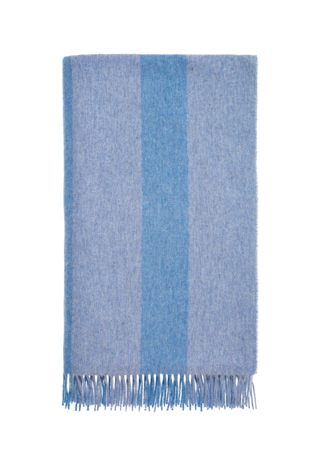 Charlotte's Soft Stripe Merino Wool Throw Blanket
