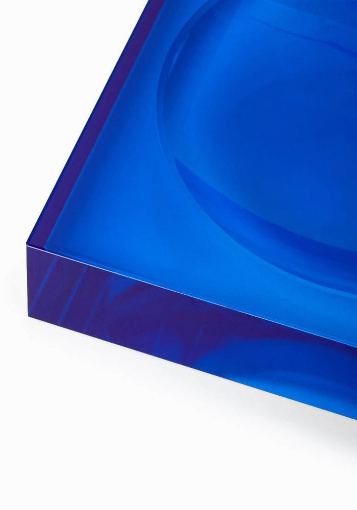 Chelsea Cobalt Glass Trinket Tray - Blue