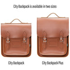 Handmade Leather City Backpack - Chestnut