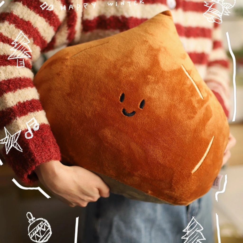 Daily White | Chestnut Plush Pillow