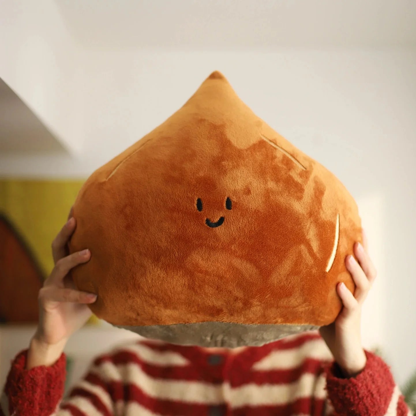 Daily White | Chestnut Plush Pillow