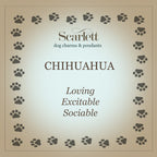 Chihuahua Silver Dog Charm Bracelet