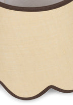 Chocolate Brown Jute Scallop Lampshade