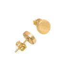 Circle Stud Earrings – Sterling Silver, Handmade
