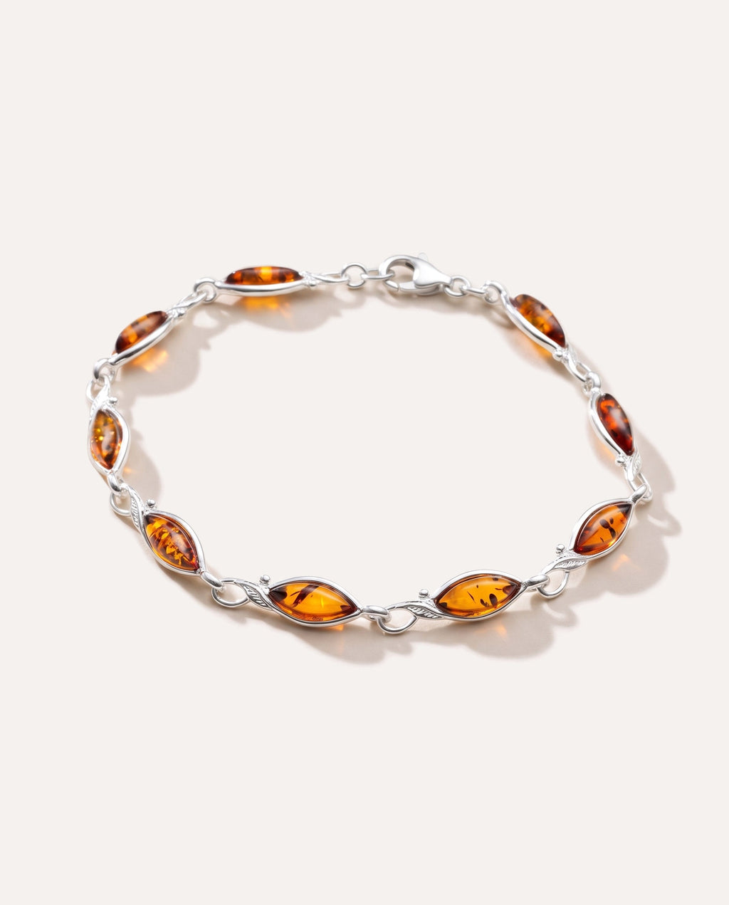Classic Amber Leaf Bracelet
