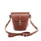 Handmade Leather Barrel Bag - Chestnut