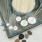Classic St Christopher Necklace Sterling Silver 18mm