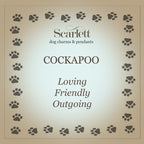 Cockapoo Silver Dog Charm Bracelet