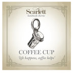 Coffee Cup Silver Charm