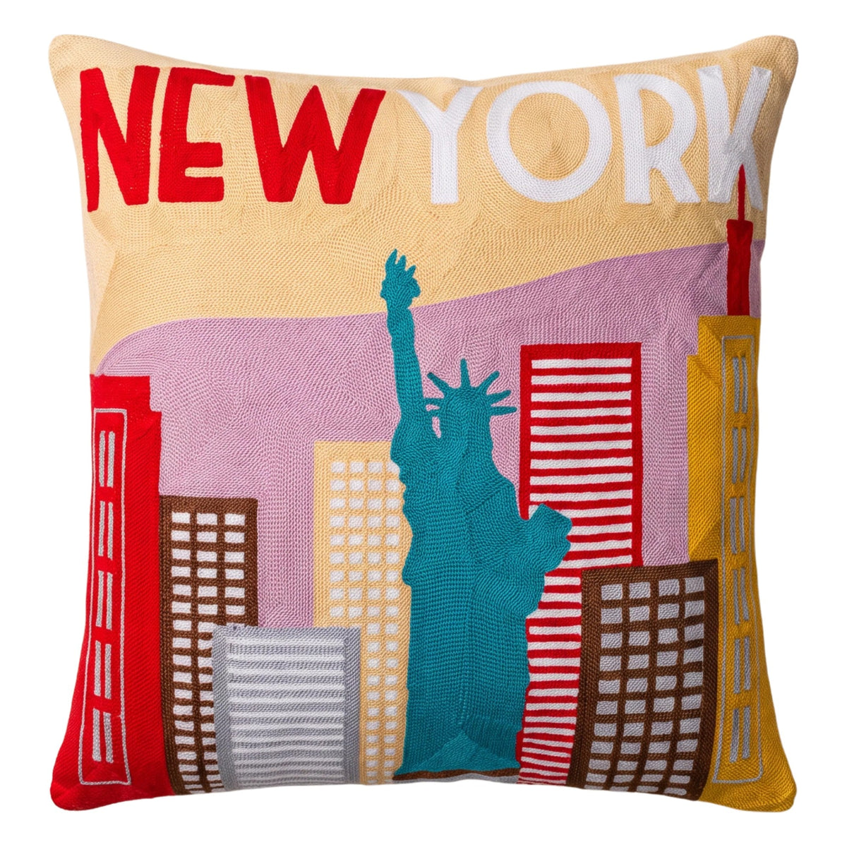 New York City Needlepoint Pillow