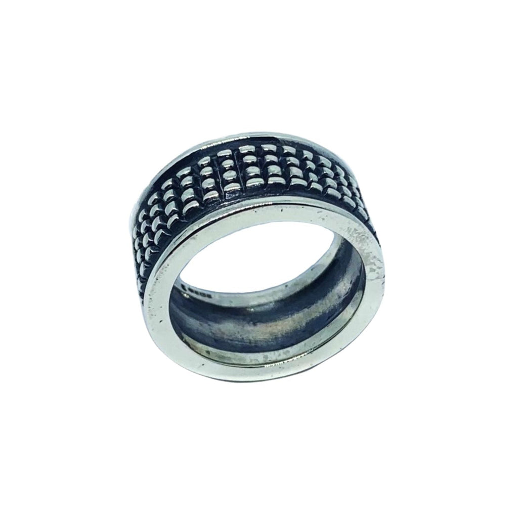 Crocodile Men's Ring – Sterling Silver 925 Oxide or Polish Finish