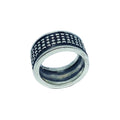 Crocodile Men's Ring – Sterling Silver 925 Oxide or Polish Finish