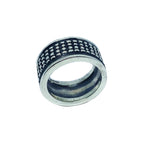 Crocodile Men's Ring – Sterling Silver 925 Oxide or Polish Finish
