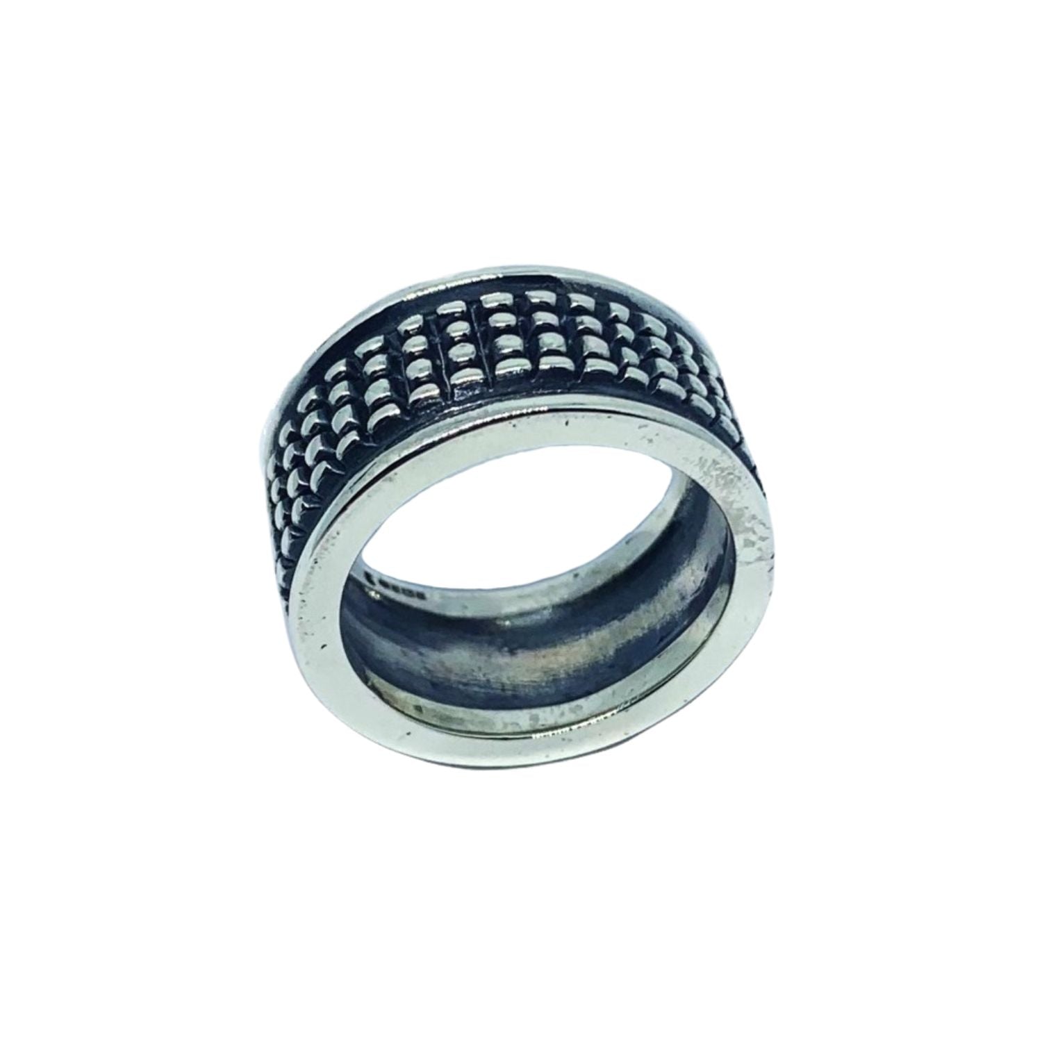 Crocodile Men's Ring – Sterling Silver 925 Oxide or Polish Finish