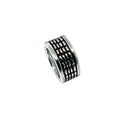 Crocodile Ring – Sterling Silver 925, Oxidised & Polished Finish