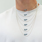 Aztec Ollin Travel Mandala Personalised Silver Necklace