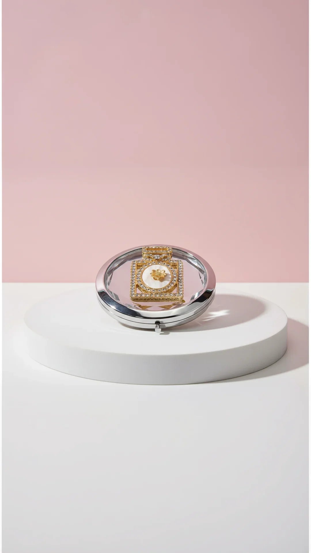 Perfume Atomizer Compact Mirror & Gift Box