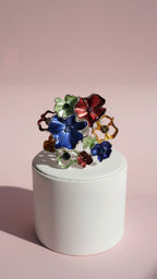 Flower Cluster Crystal Magnetic Brooch