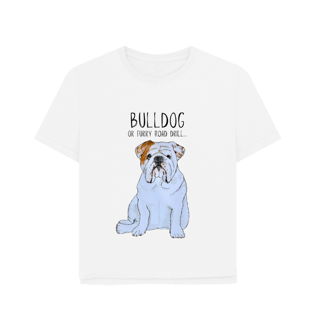 Bulldog Chic: Furry Road Drill Women’s Tee for Fierce Fashion!