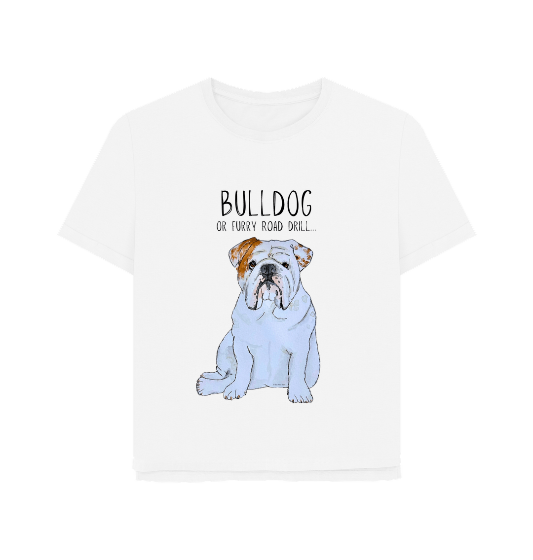 Bulldog Chic: Furry Road Drill Women’s Tee for Fierce Fashion!