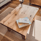 LOTTI Live / Waney Edge Coffee Table With Shelf